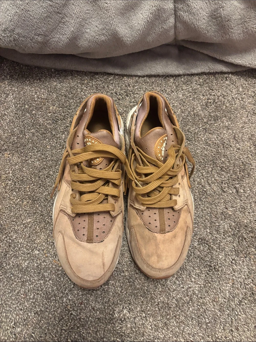 Nike huarache Sneakers Tan Brown White
